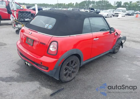 2013 Mini Convertible Cooper S из США, поврежденный, VIN WMWZP3C55DT705468